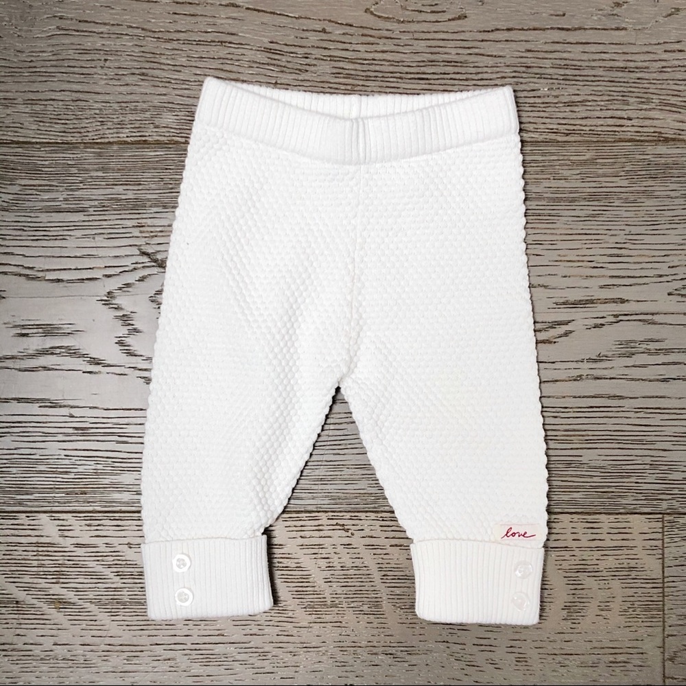 ELLEN DEGENERES 9m White Quilted Pants NWOT